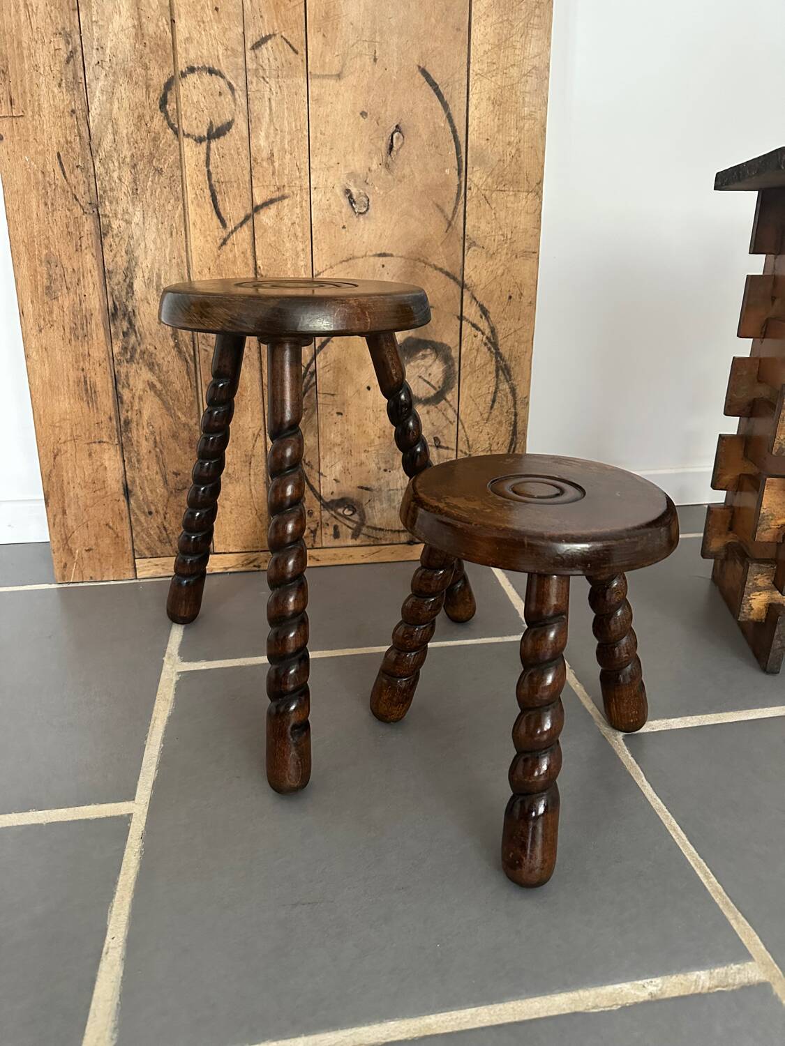 Pair of vintage stools
