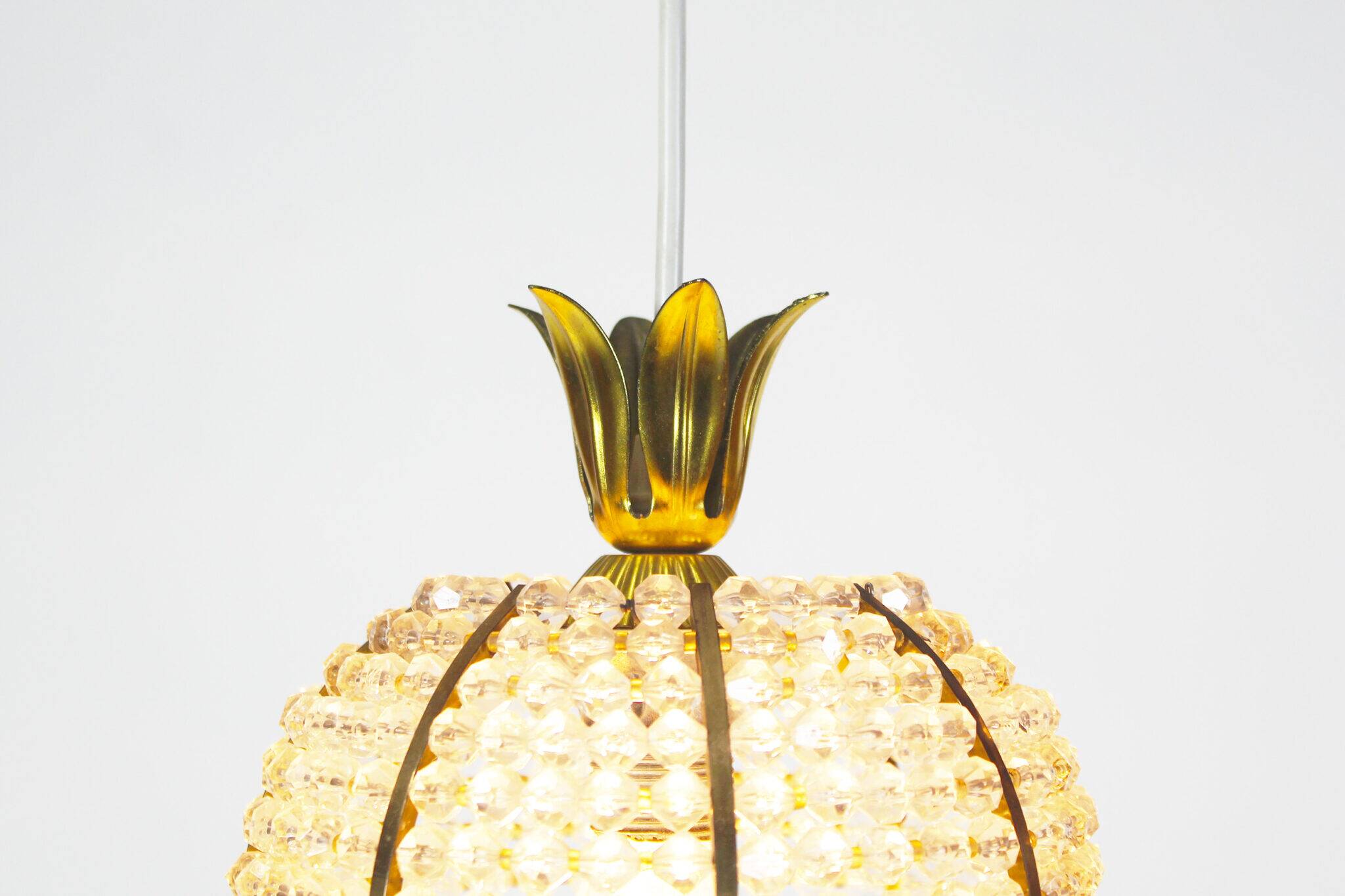 Petit Vintage pineapple pendant chandelier by Emil Stejnar for Rupert Nikoll