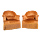 Pair of toad armchairs