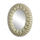Spanish floral ceramic mirror from Manises, Spain, circa 1970s