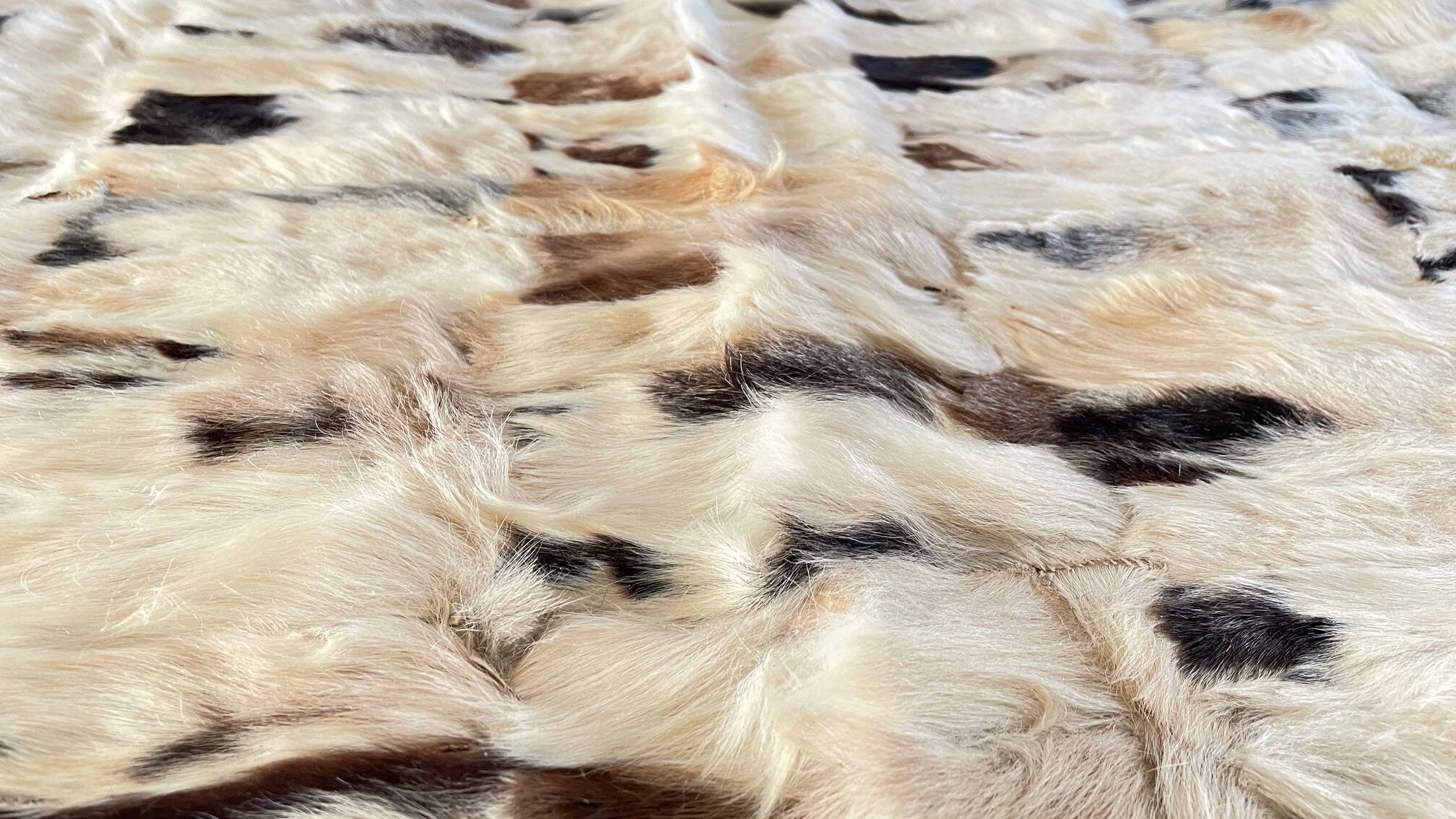 RUG Skin 1970s Beige-Brown - 56 x 107cm