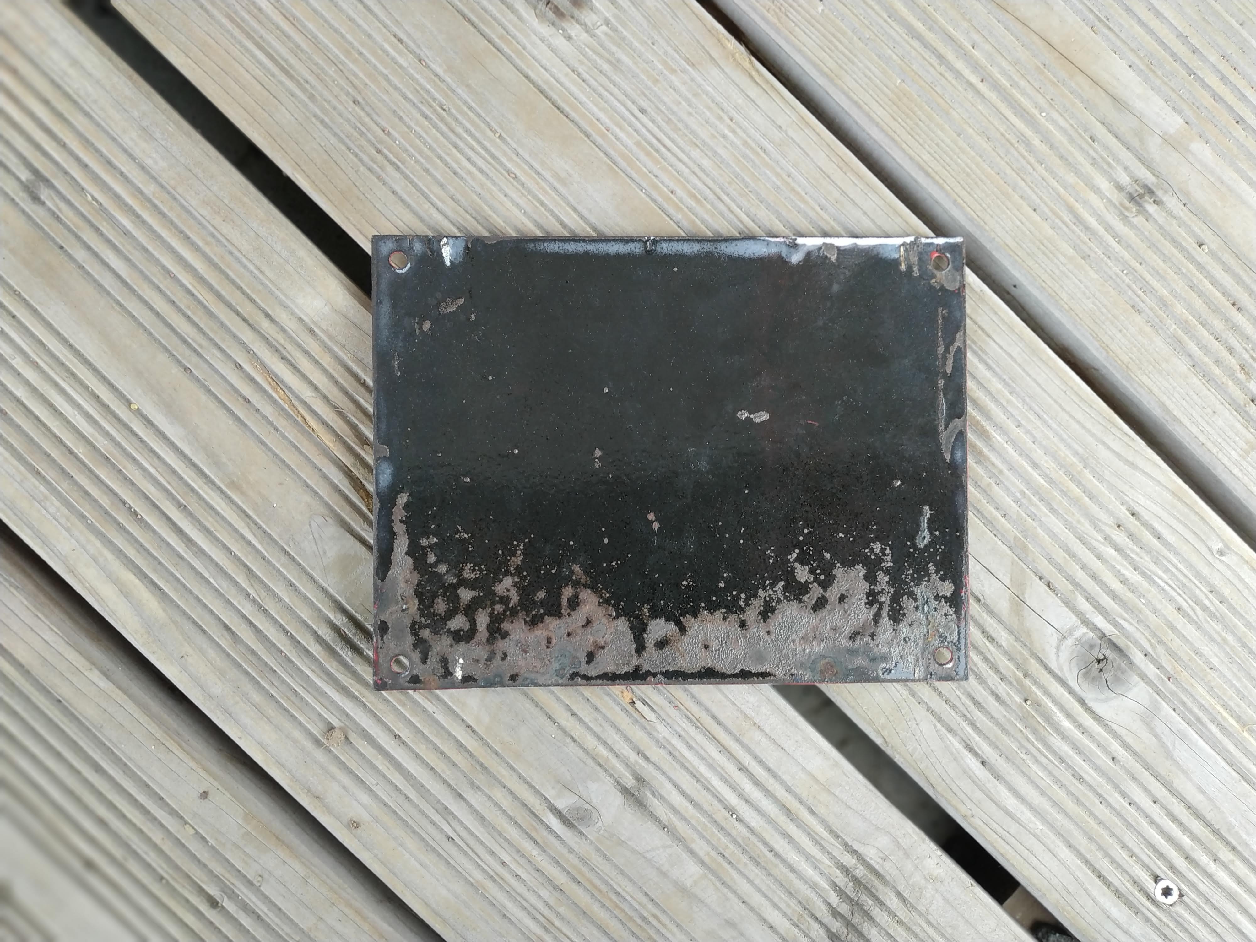 Plaque métal emaillée numéro de rue