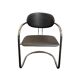 Vintage Bauhaus leather chair, Italy 1970