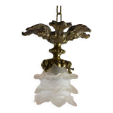 Suspension in bronze and glass paste.