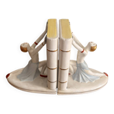 Art Deco Bookends Porcelain Dancer