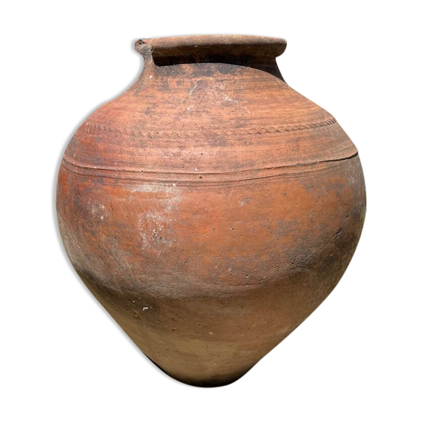 Terracotta pot jar