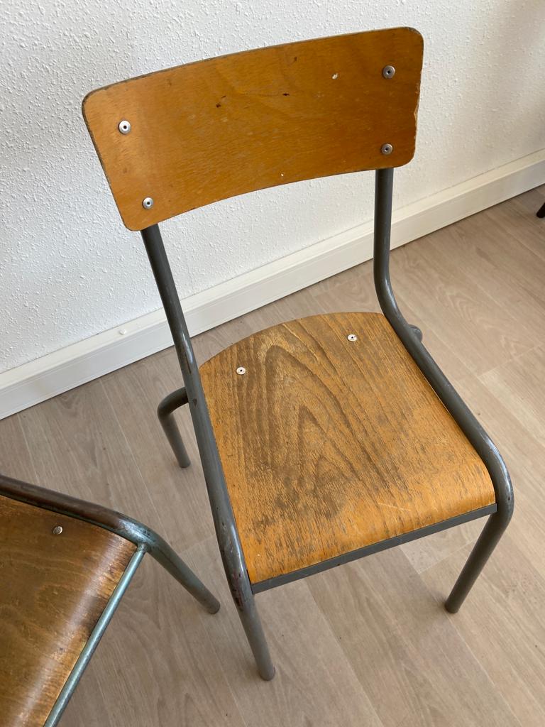 20 vintage mismatched school chairs