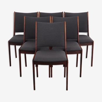 Set of six rosewood chairs, Danish design, 1960s, designer: Johannes Andersen