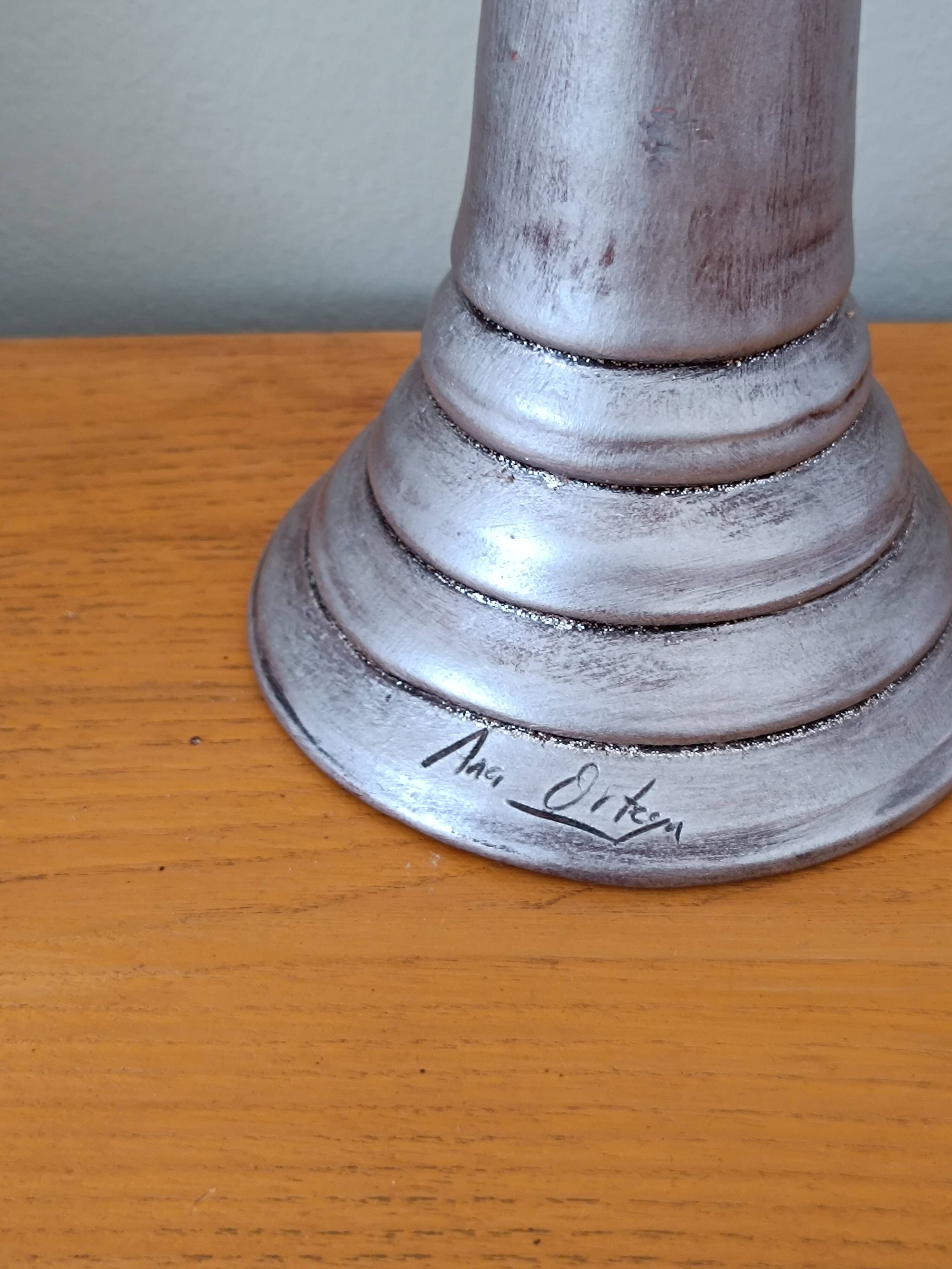 Pair of handmade candlesticks "Ana Ortéga"