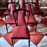 1950 Italian Midcentury Modern Mahogany and Rosewood Dining set, attributed to Osvaldo Borsani