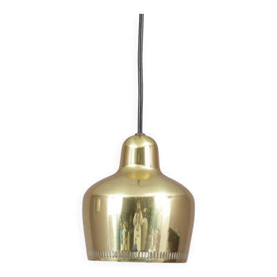 Lampe suspendue des années 1950 modèle ''Golden Bell'' A330S / Alvar Aalto / Louis Poulsen, Danemark