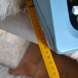 Blue typewriter Ollivetti Studiu 46 years 70