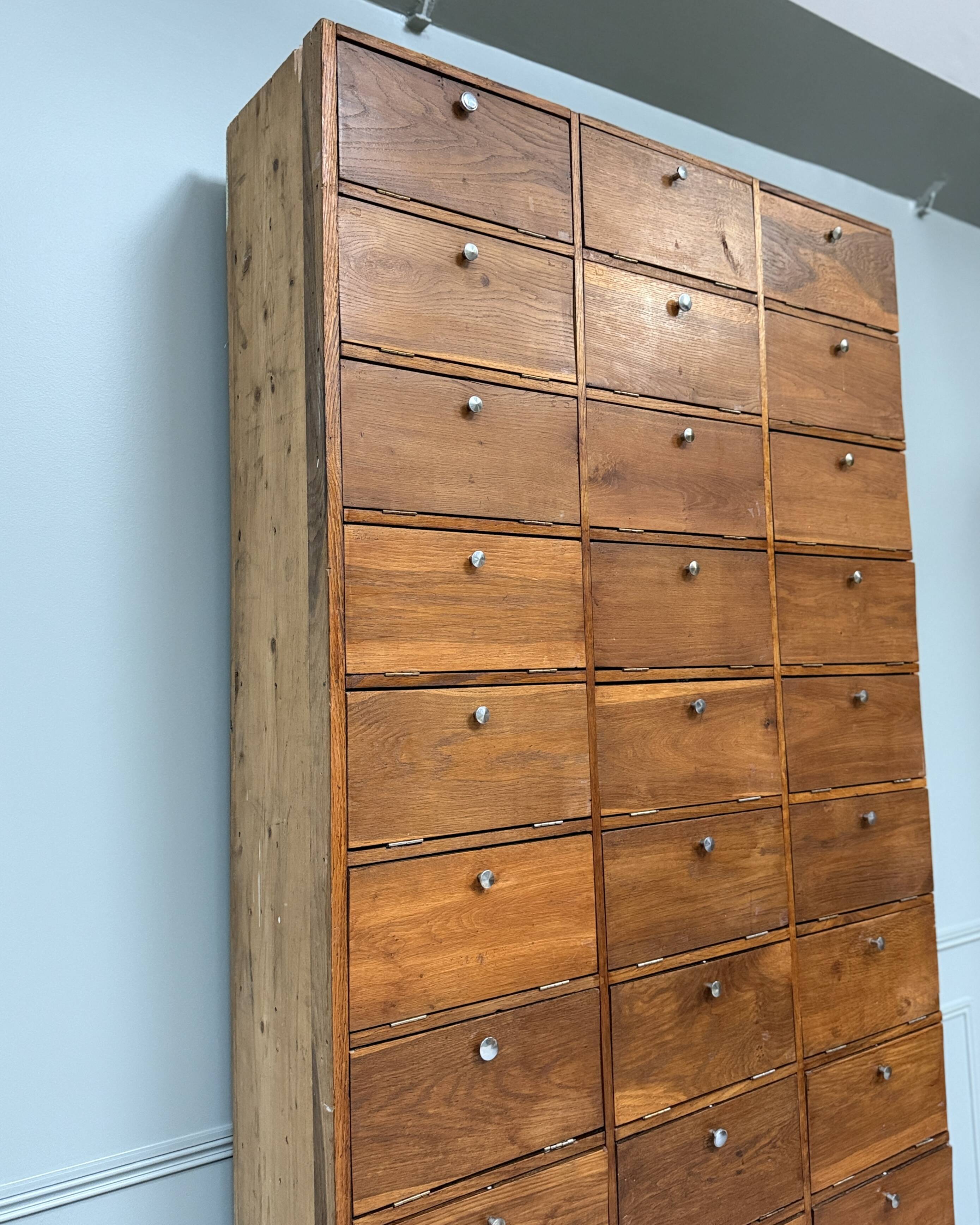 Pair of large drop-front notary cabinets (refurbished)