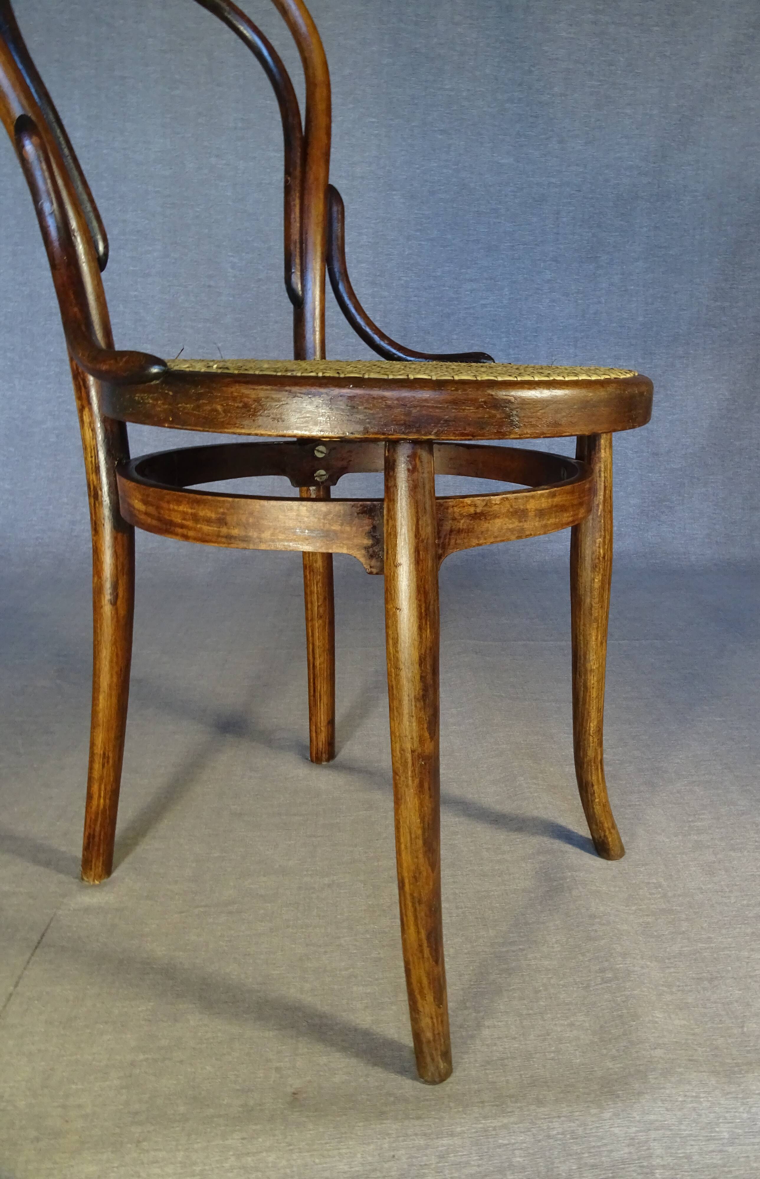 Chaise bistrot N°14 par Carton et Hermann (Belgique) vers 1925- No Thonet-