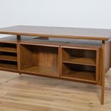 Mid-Century Danish Teak Desk by Kai Kristiansen for Feldballes Møbelfabrik, 1960s