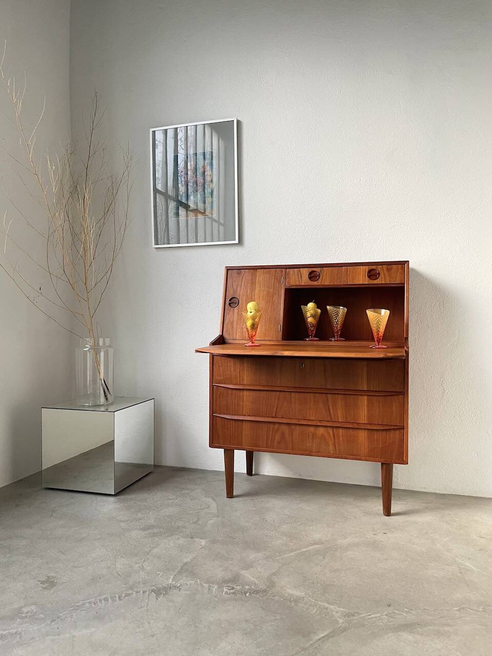 Danish teak secretary from the 60s