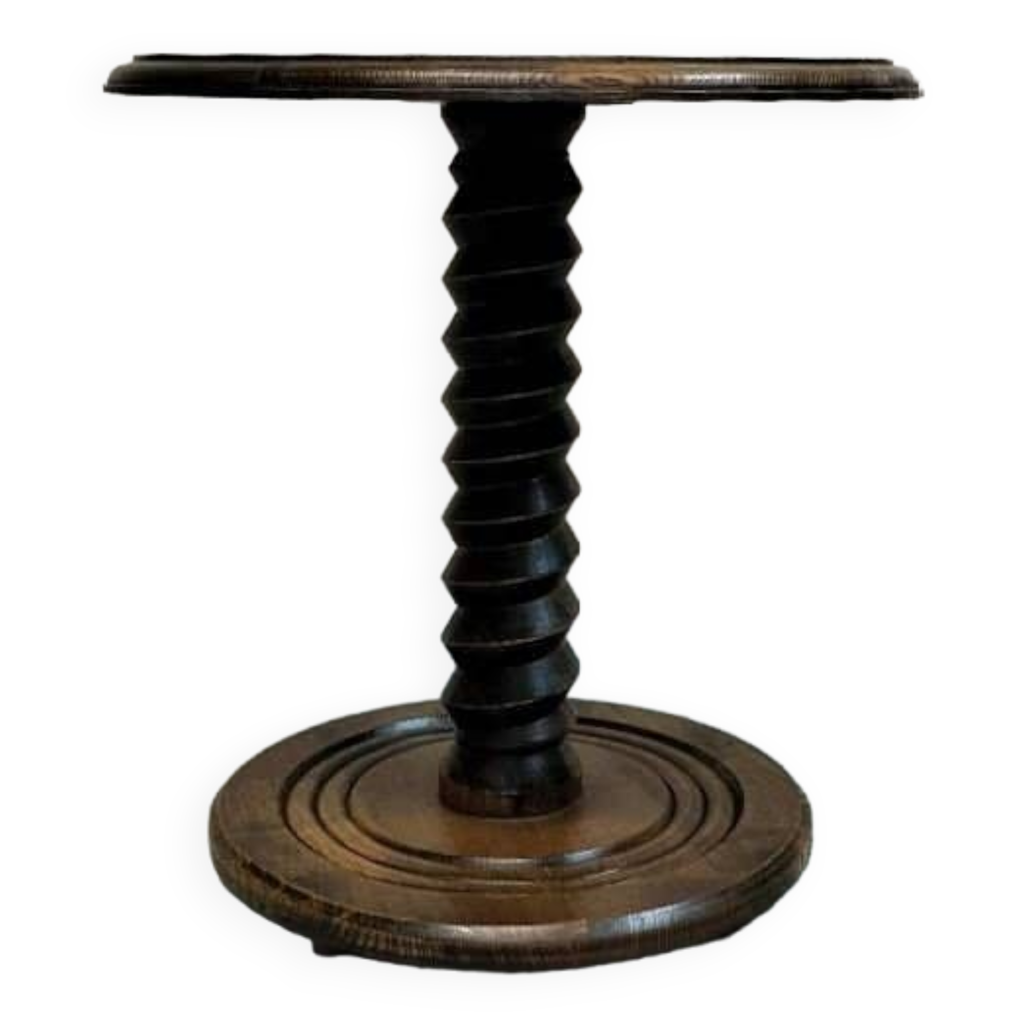 Vintage oak pedestal table