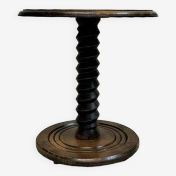 Vintage oak pedestal table