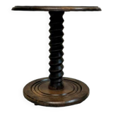 Vintage oak pedestal table