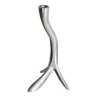 Designer metal candle holder