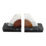 Art Deco marble bookends