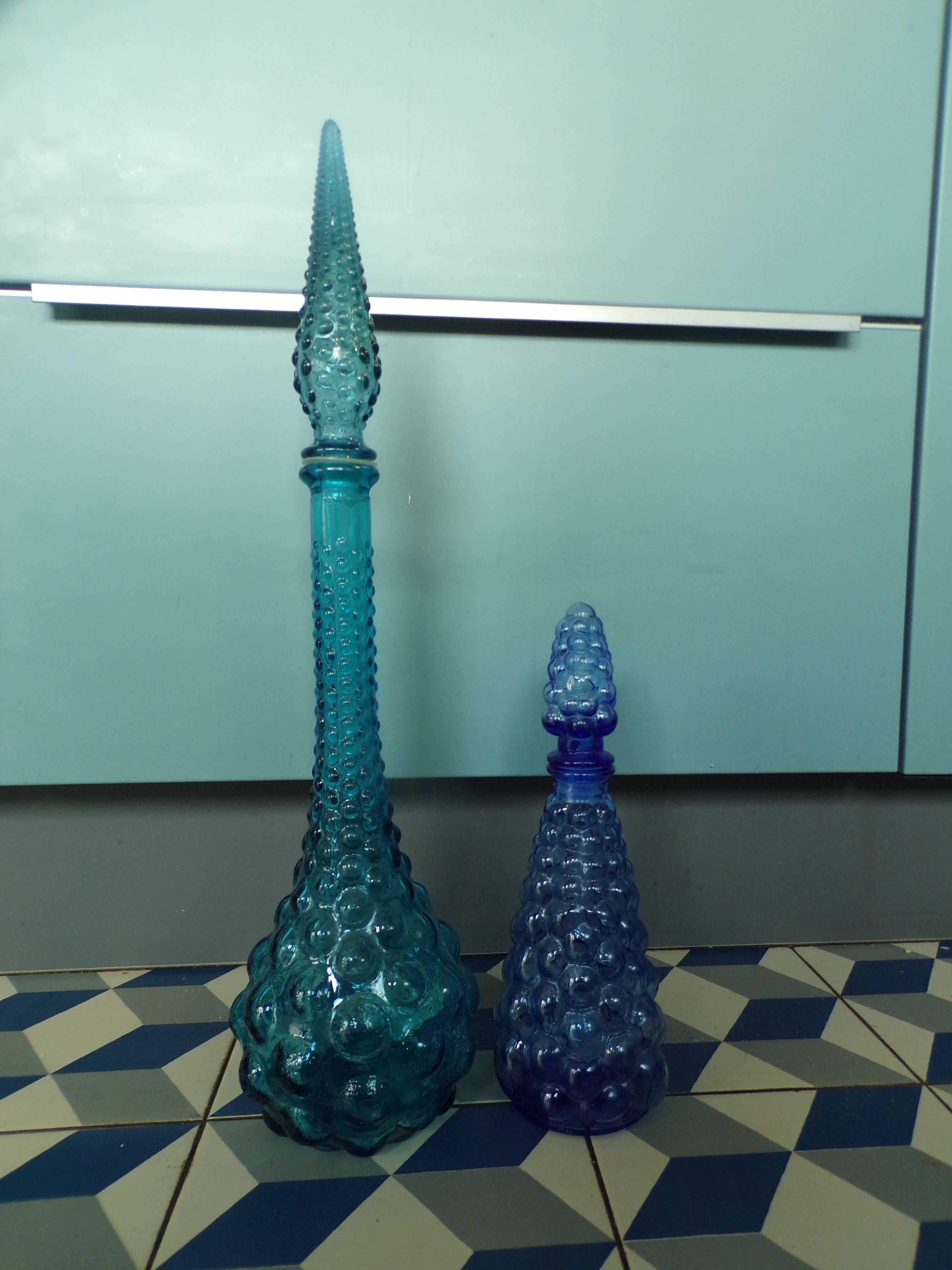 2 vintage Italian decanters
