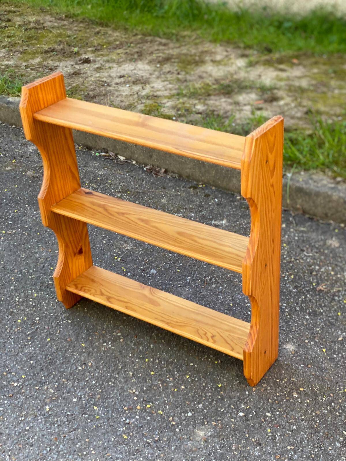 Solid pine wall shelf