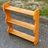 Solid pine wall shelf