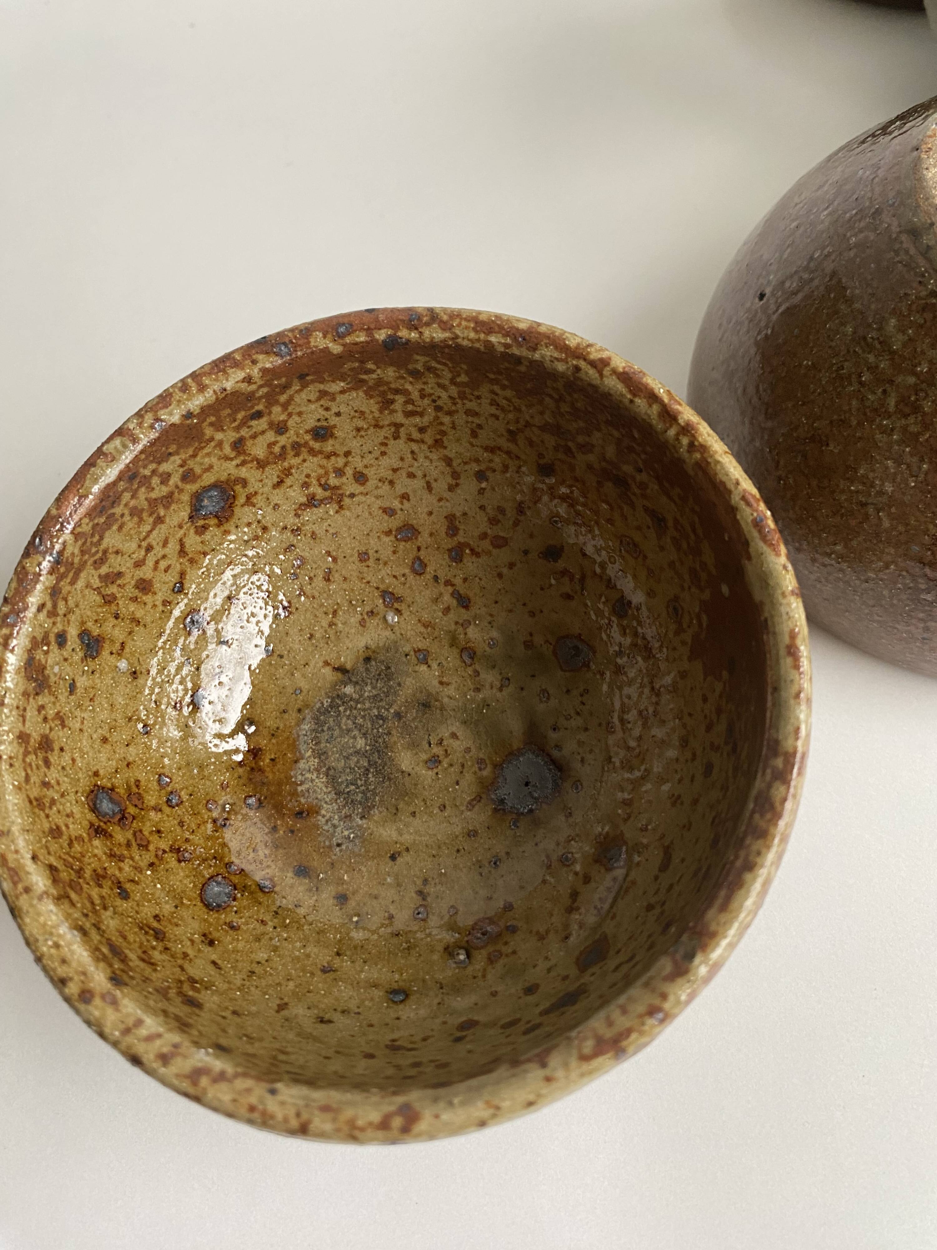 Plat & 6 bols Fernand Baudat 1960