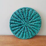 Vintage slip coaster signed FPP Vallauris