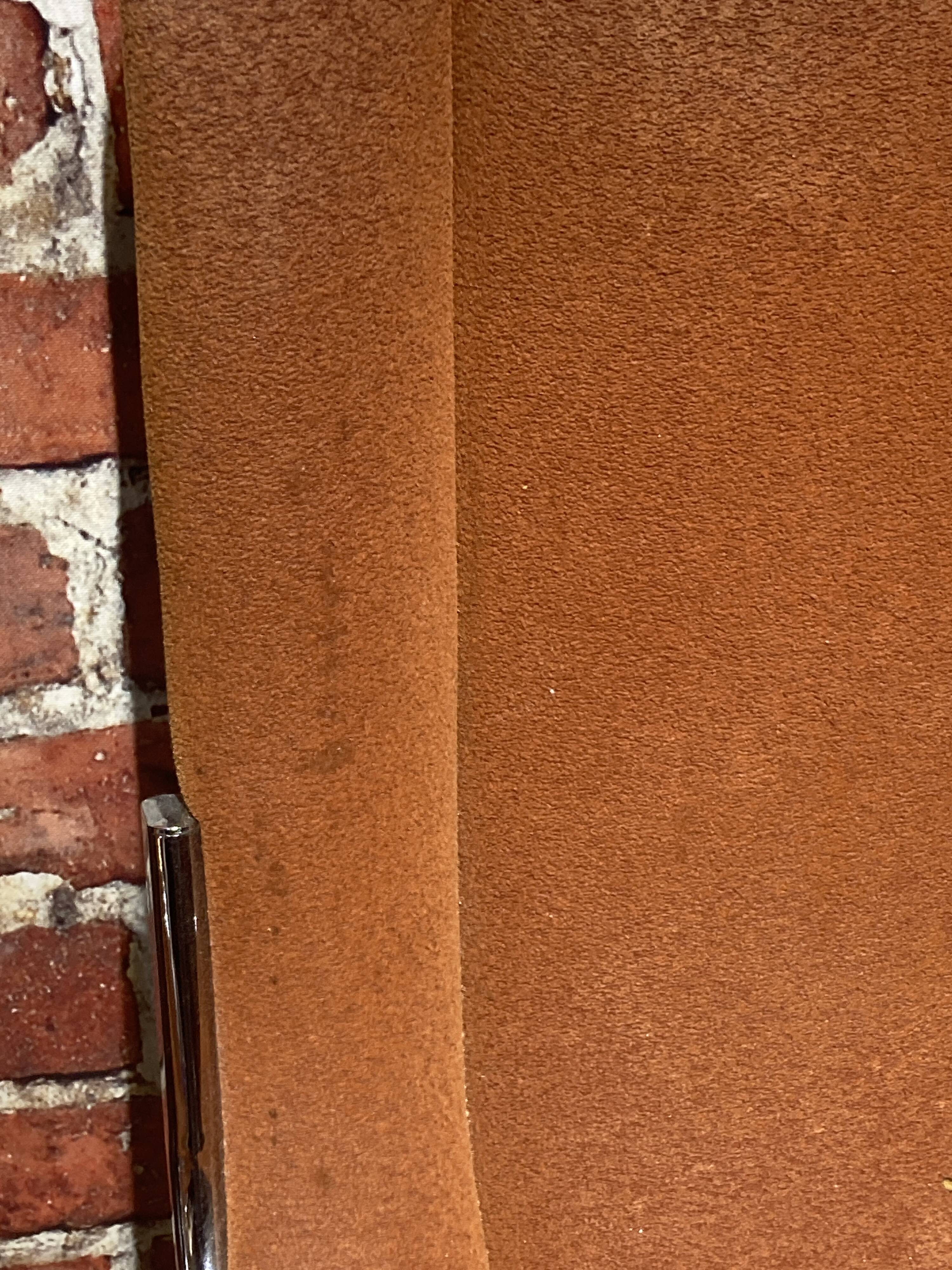 Suite of four Italian chairs in fabric and metal