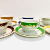 Set of 6 multicolor cups from the 50
