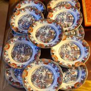 12 plates model "Canton" B and F