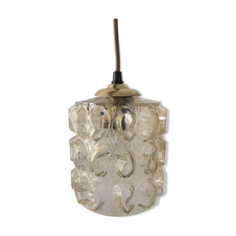 Chiseled glass hanging