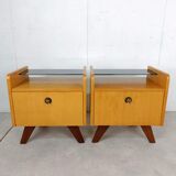 Set of two vintage 60s bedside tables