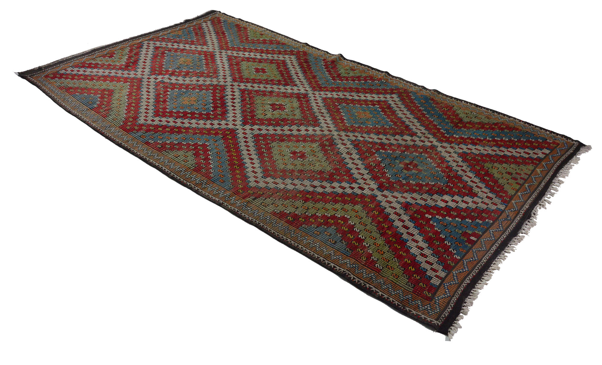 Anatolian handmade kilim rug 360 cm x 194 cm