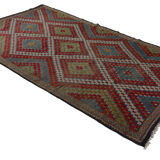 Anatolian handmade kilim rug 360 cm x 194 cm