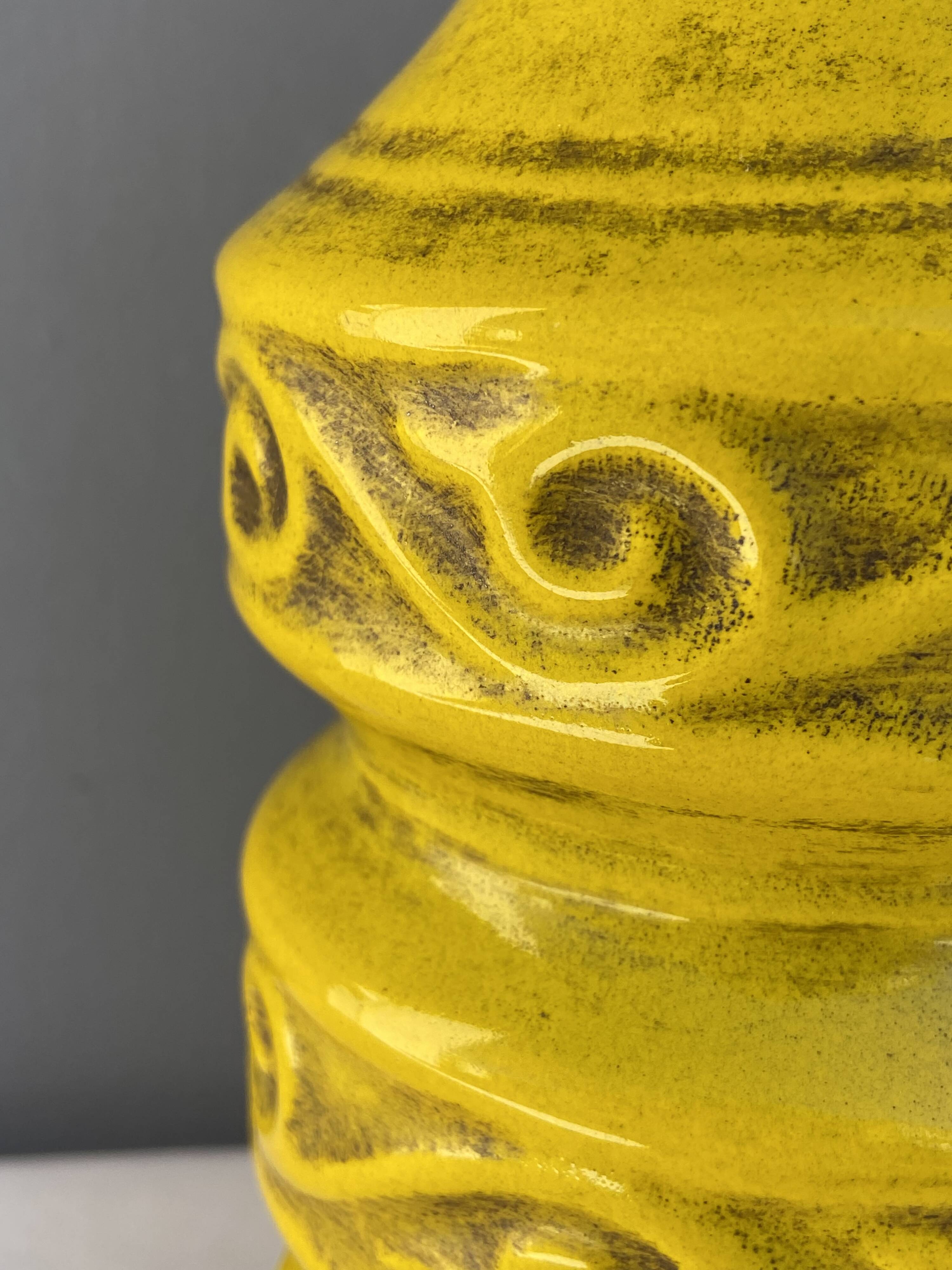 Vase Bitossi en céramique, Italie années 60