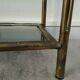 Shelves brass and glass 60 years