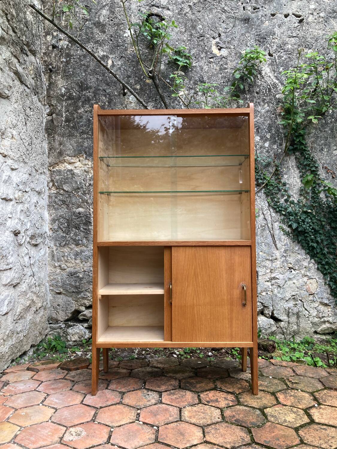 Vintage glass shelf
