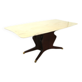 Dining Table by Osvaldo Borsani in mahogany and onyx top
