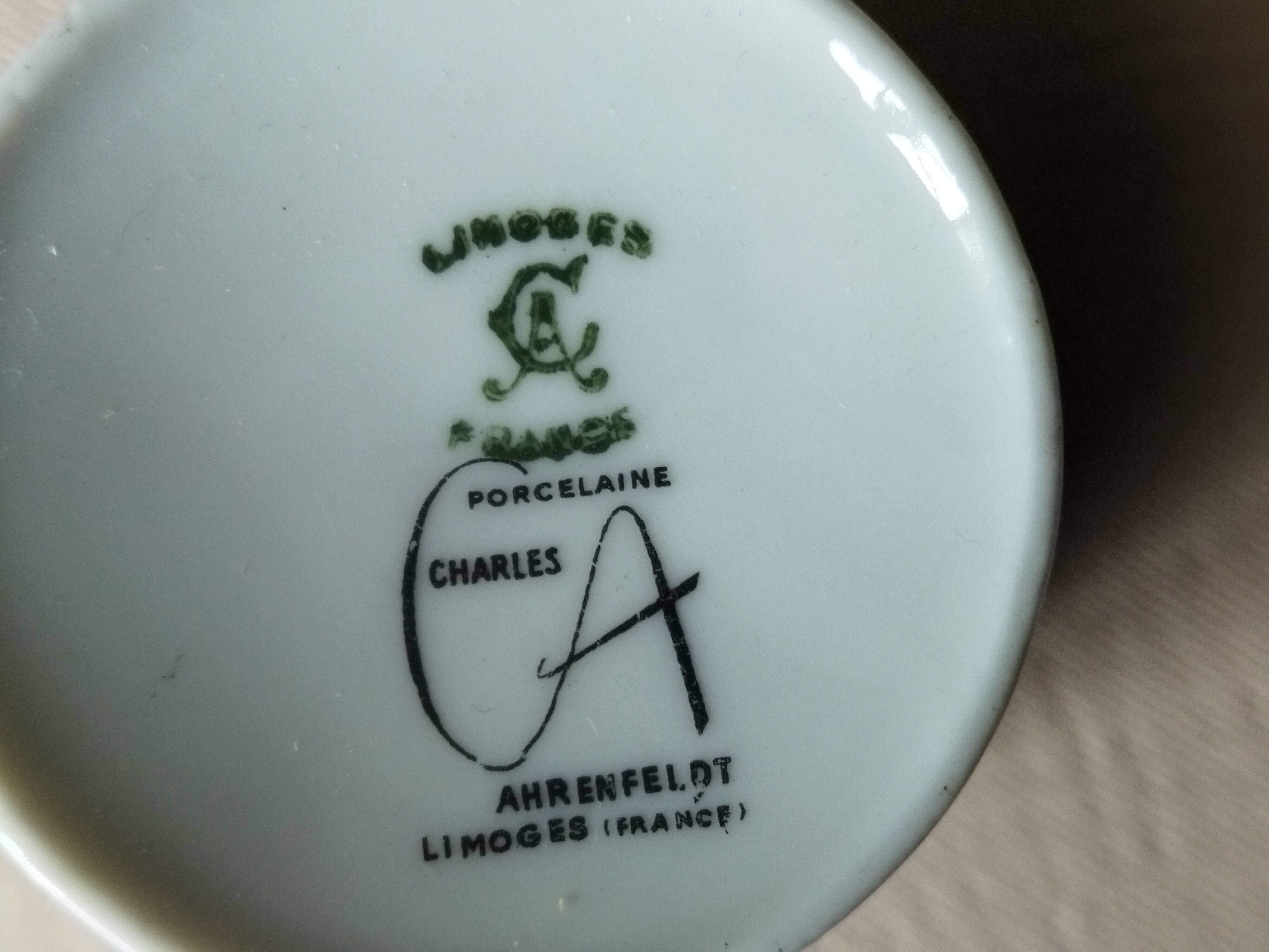 10 Ahrenfeldt Limoges coffee cups