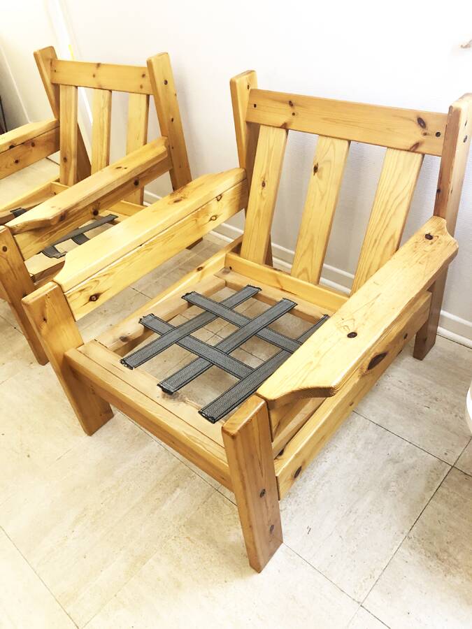 Pair of Scandinavian armchairs, 1970