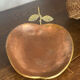 Brass and copper apple catchall