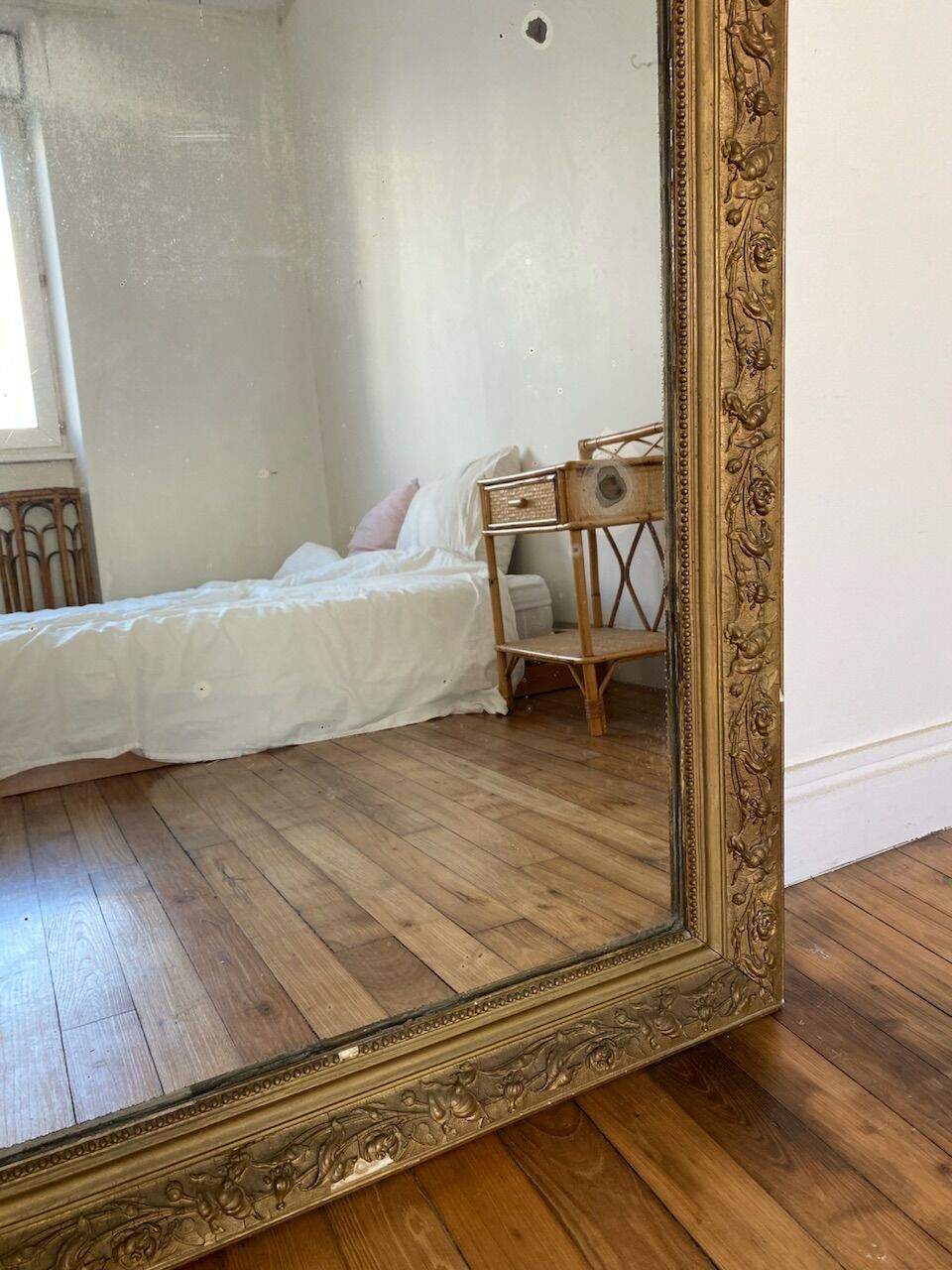 Old gilded mirror 118cm x79cm