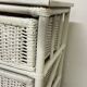 Vintage rattan storage unit, 3 drawers