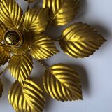 Grande applique florale dorée 