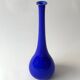 Large Murano blown glass bud vase, cobalt blue, 50cm
