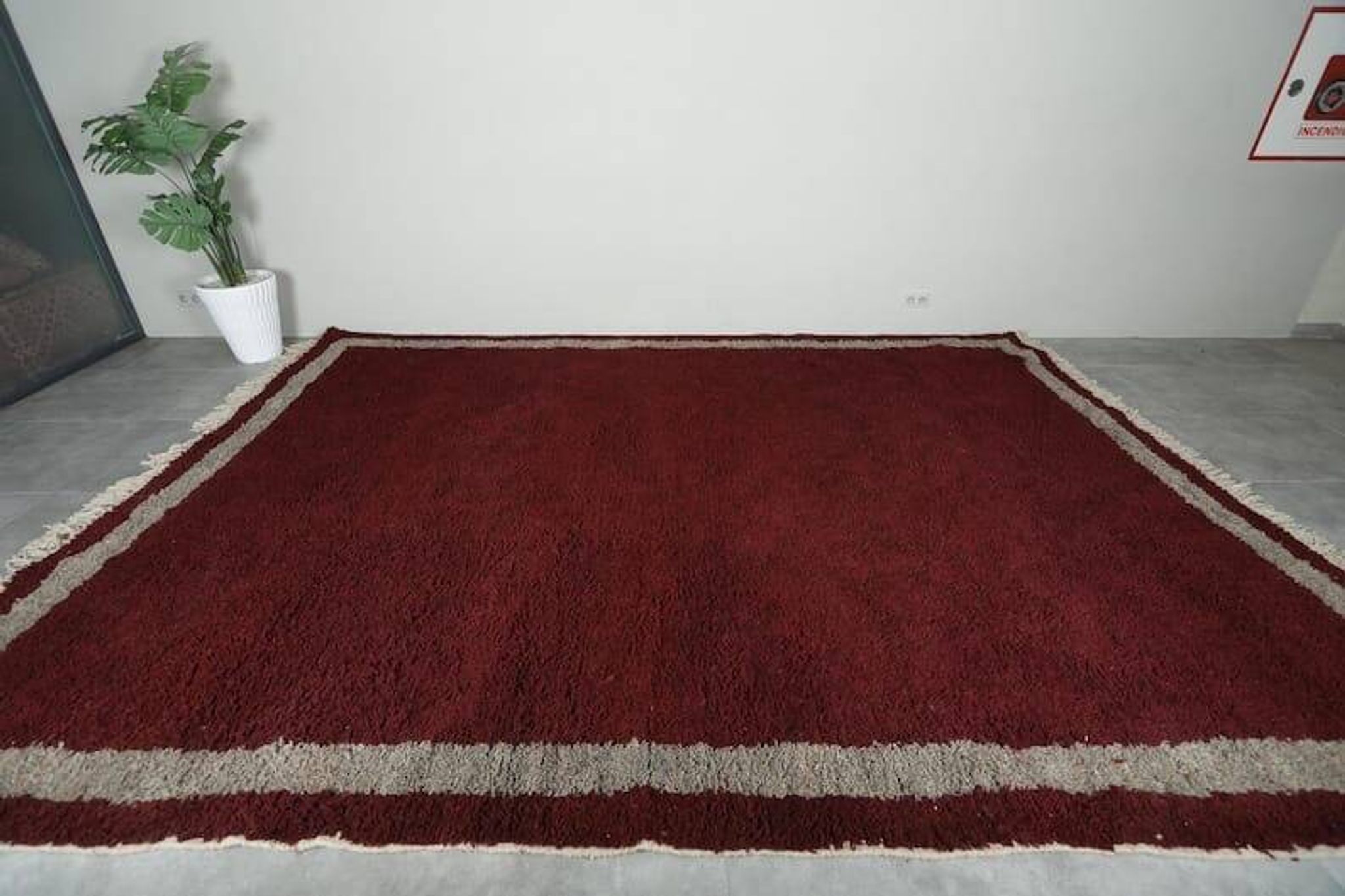 Beni Ourain rug made of hand-woven wool, size 2/3 m.