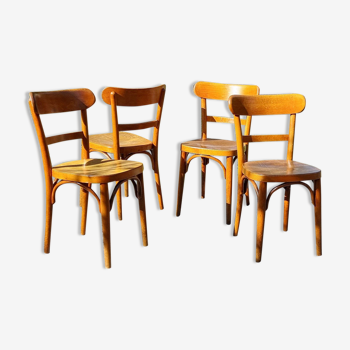 4 chaises bistrot Horgen-Glaris années 30